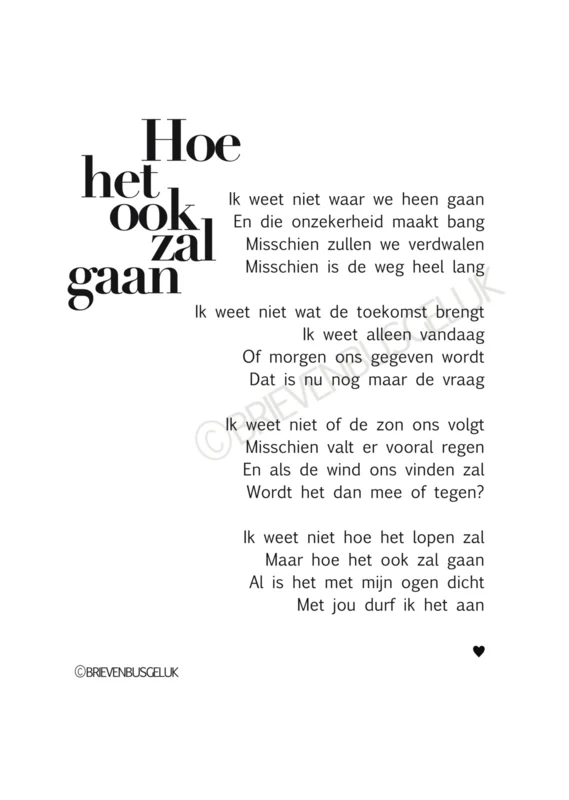 Hoe het ook zal gaan A5