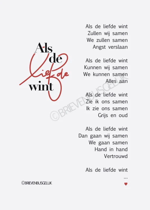 Als de liefde wint A6