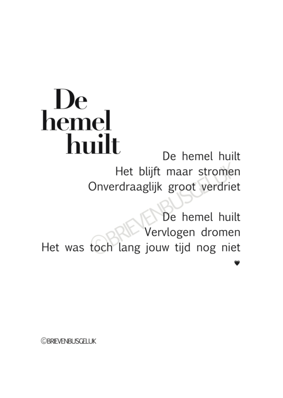 De hemel huilt A6