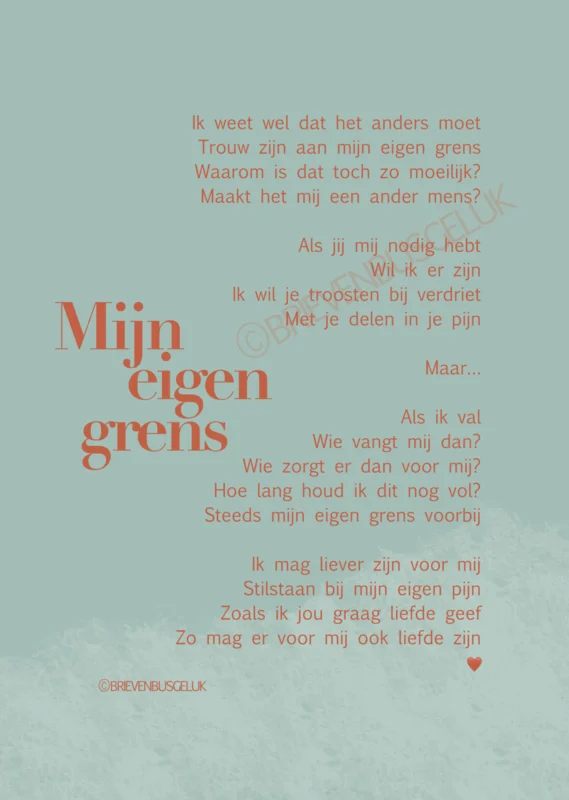 Mijn eigen grens A6