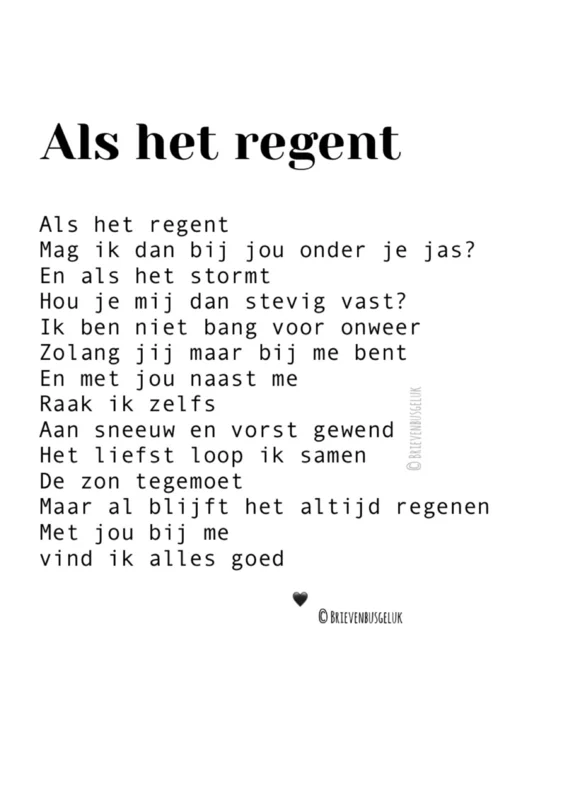 Als het regent A5